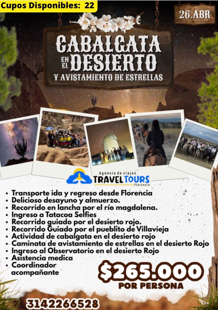 cabalgata en el desierto con Travel Tours